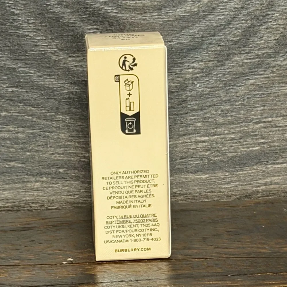 Burberry Kisses Matte Lipstick 09 Chestnut Nude Full Size NEW Russet Collection